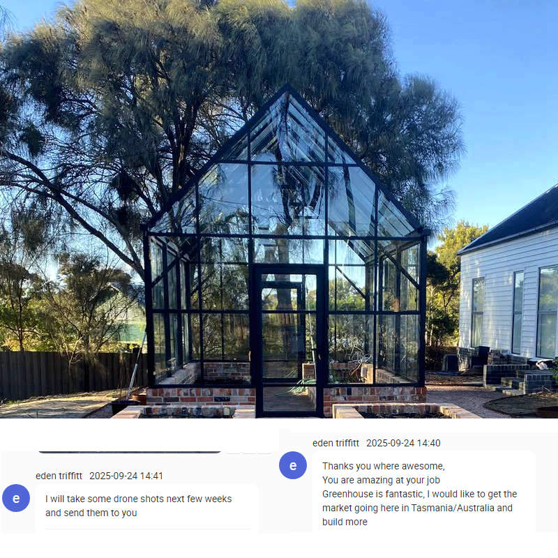 Our Glass Greenhouse Thrives In Tasmania. Cheers!